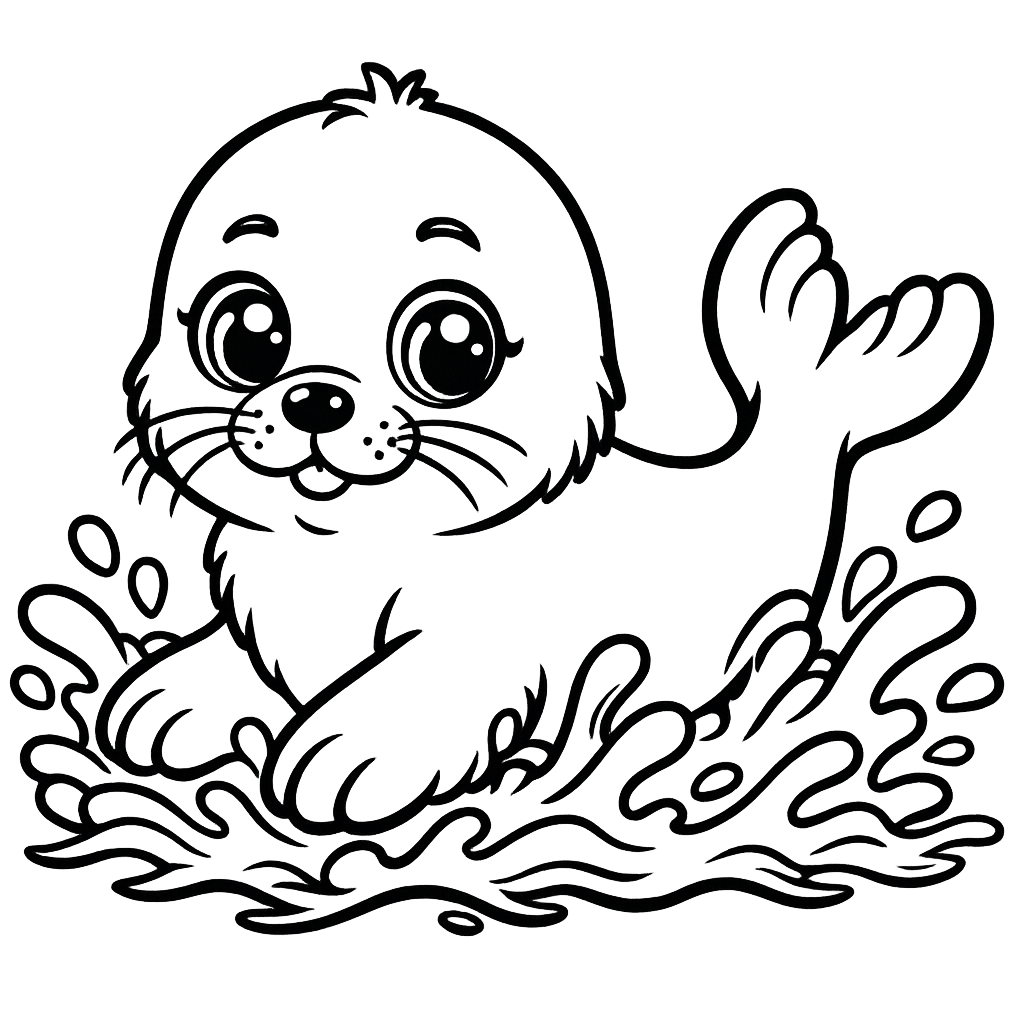 Seal Coloring Page